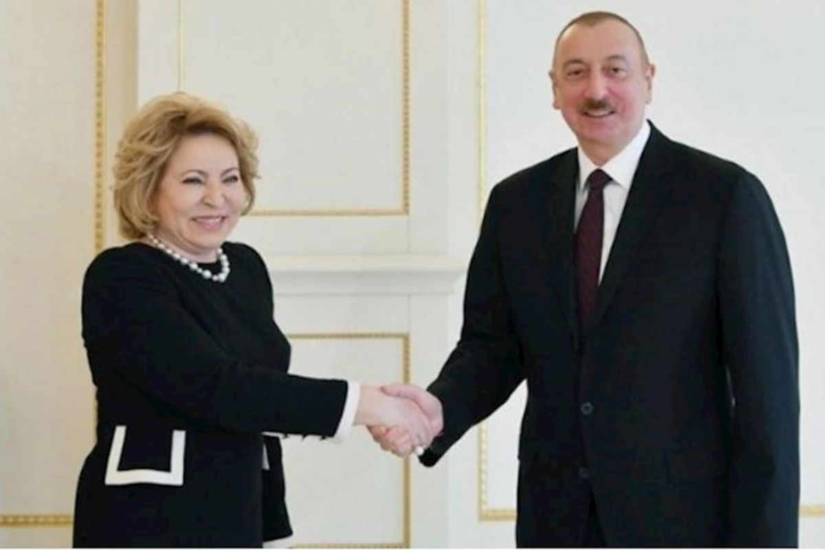 Valentina Matviyenko İlham Əliyevi təbrik etdi