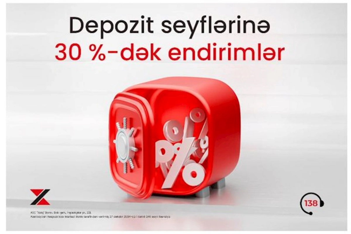 Xalq Bankdan depozit seyfləri üzrə sərfəli kampaniya