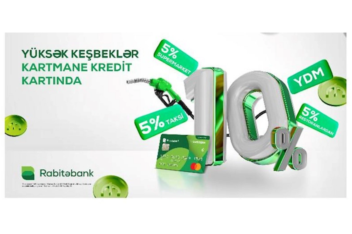 Rabitəbankın Kartmane kredit kartında yüksək keşbeklər!