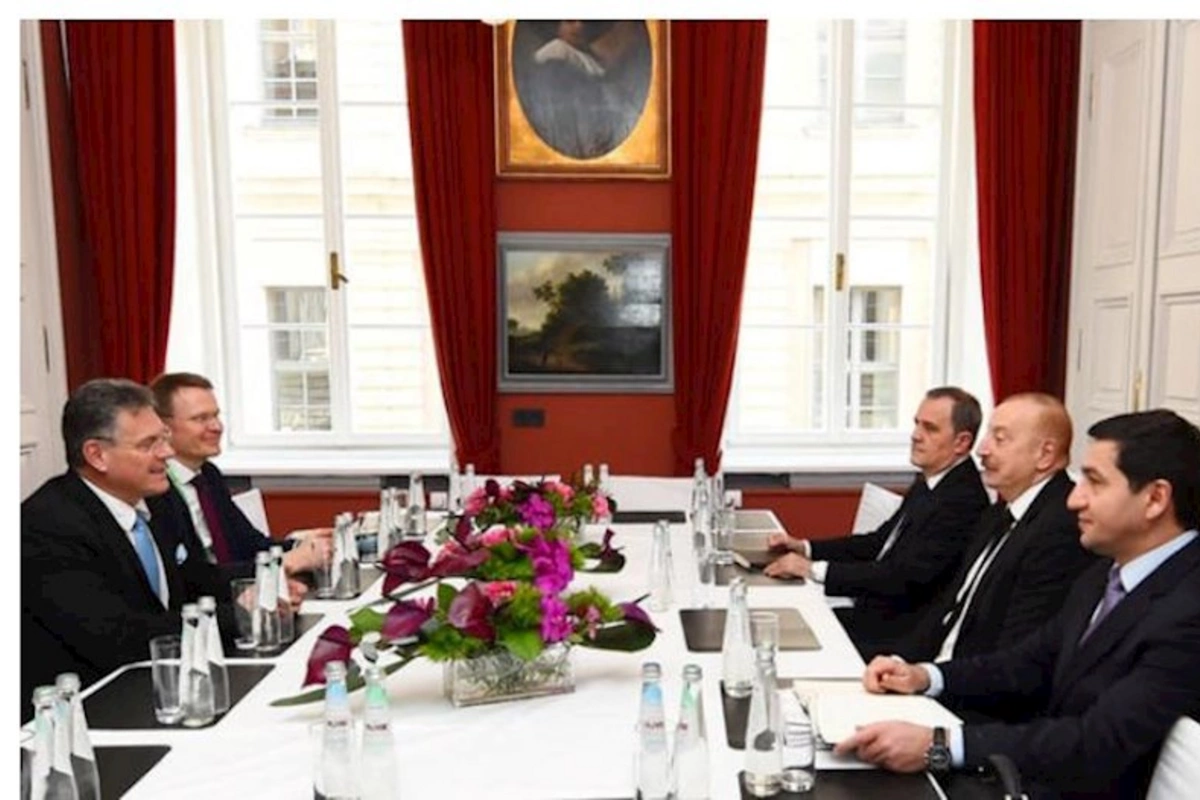 Münhendə Prezident İlham Əliyev ilə Avropa Komissiyasının icraçı vitse-prezidentinin görüşü olub — FOTO