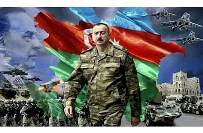 Prezidentin portretinə ştrixlər