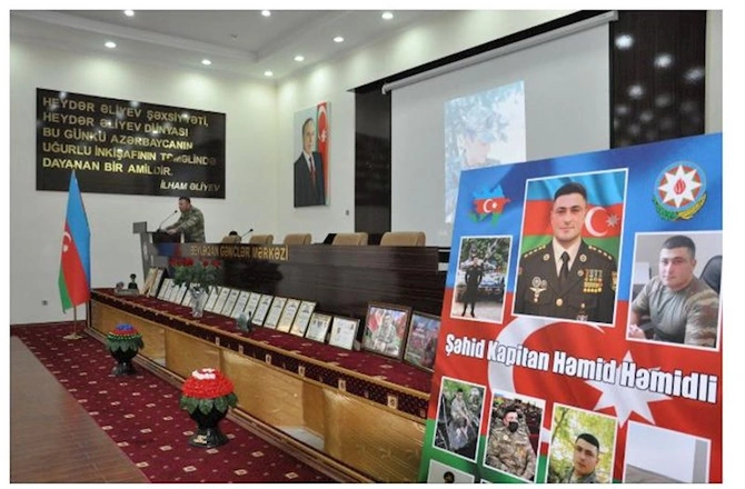 Şəhidimizin “Azərbaycan Bayrağı” ordeni övladına verildi — FOTOLAR