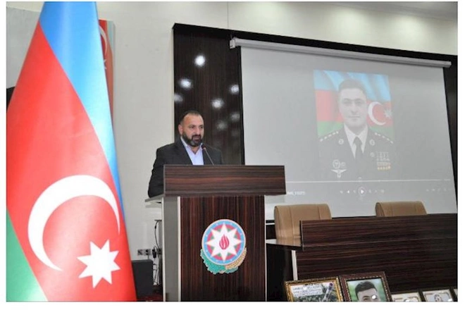 Şəhidimizin “Azərbaycan Bayrağı” ordeni övladına verildi — FOTOLAR