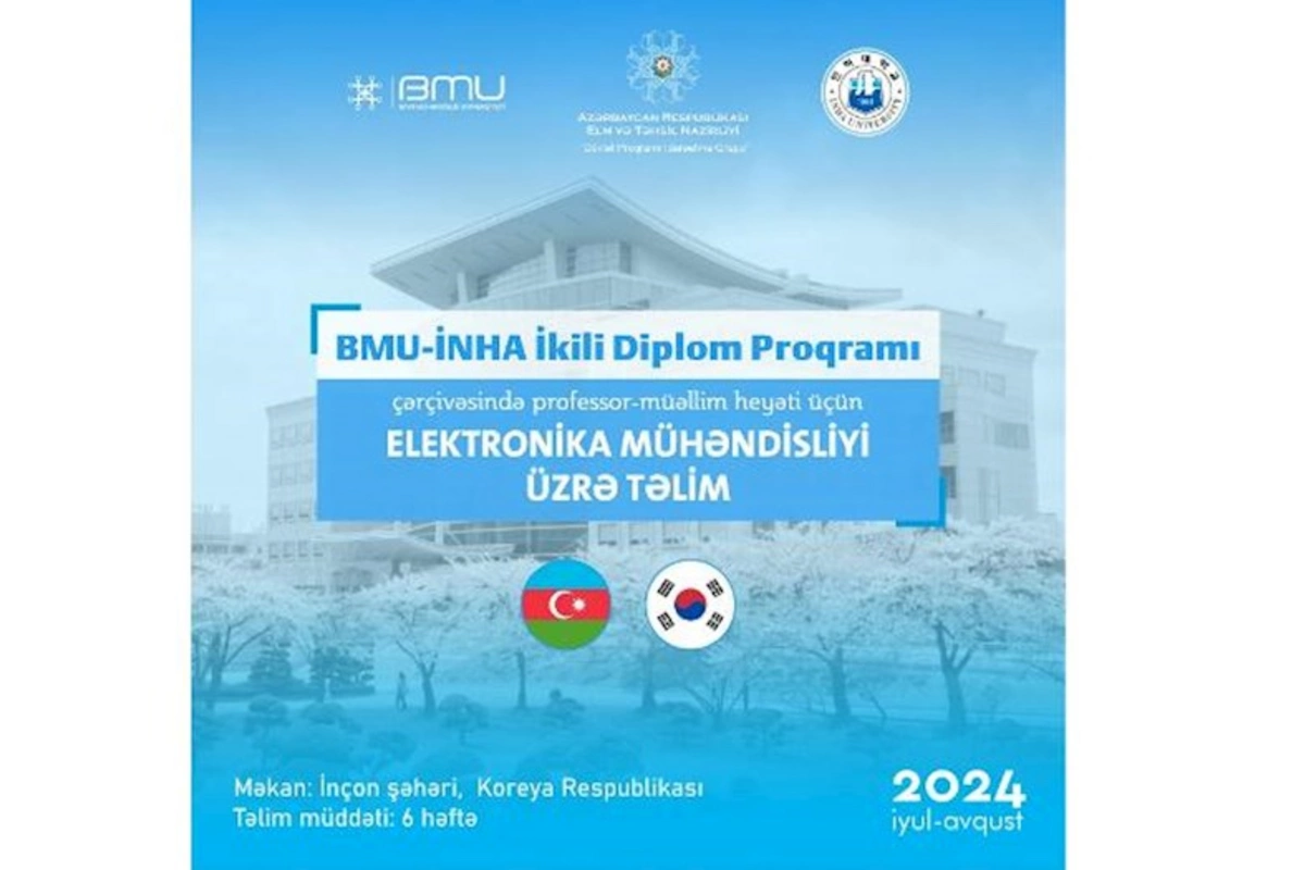 BMU-nun müəllimləri üçün Koreya Respublikasında “Fakültə təlimi”