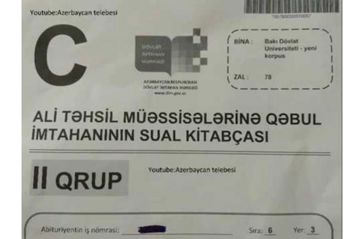 Buraxılış imtahanında sual kitabçaları şagirdlərə veriləcək