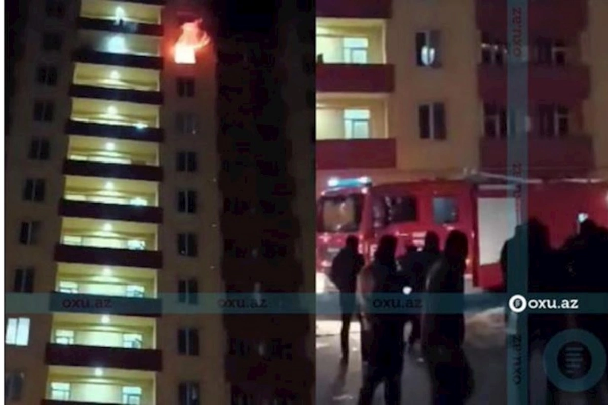 Saray qəsəbəsində mənzildə baş verən partlayışda xəsarət alan var — VİDEO