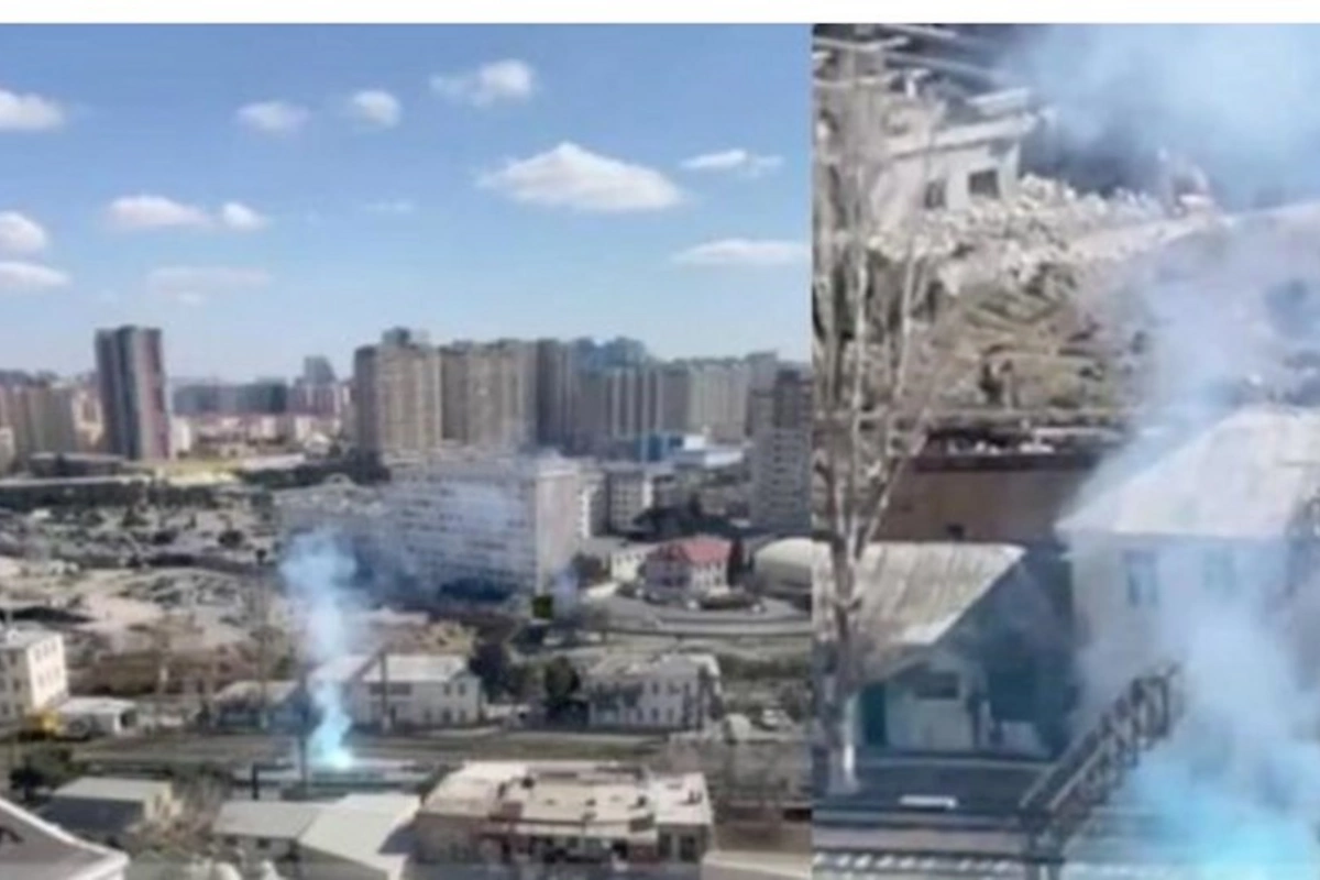 Bakıda elektrik qatarında yanğın — VİDEO