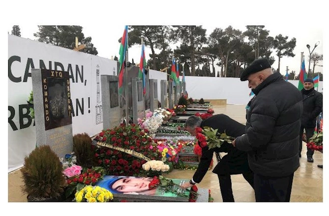 Abşeronda şəhidlərimiz anıldı, müalicə alan qazilərimizə baş çəkildi — FOTOLAR