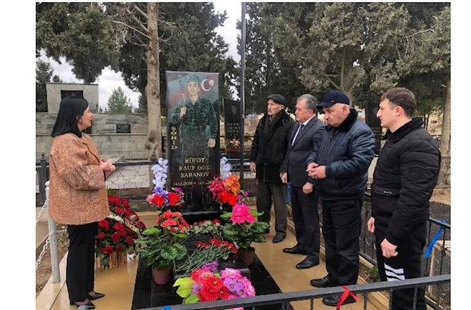 Abşeronda şəhidlərimiz anıldı, müalicə alan qazilərimizə baş çəkildi — FOTOLAR
