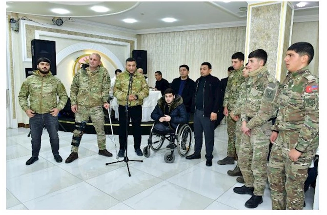 Abşeronda şəhidlərimiz anıldı, müalicə alan qazilərimizə baş çəkildi — FOTOLAR