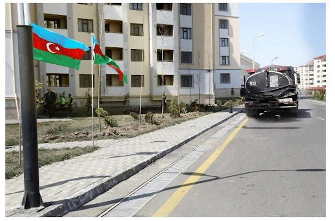 Abşeronda abadlıq-təmizlik işlərinə başlanıldı — FOTOLAR