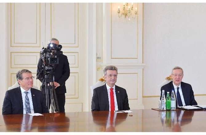 Prezident Alman İqtisadiyyatının Şərq Komitəsinin sədrini qəbul etdi — FOTOLAR (YENİLƏNİB)