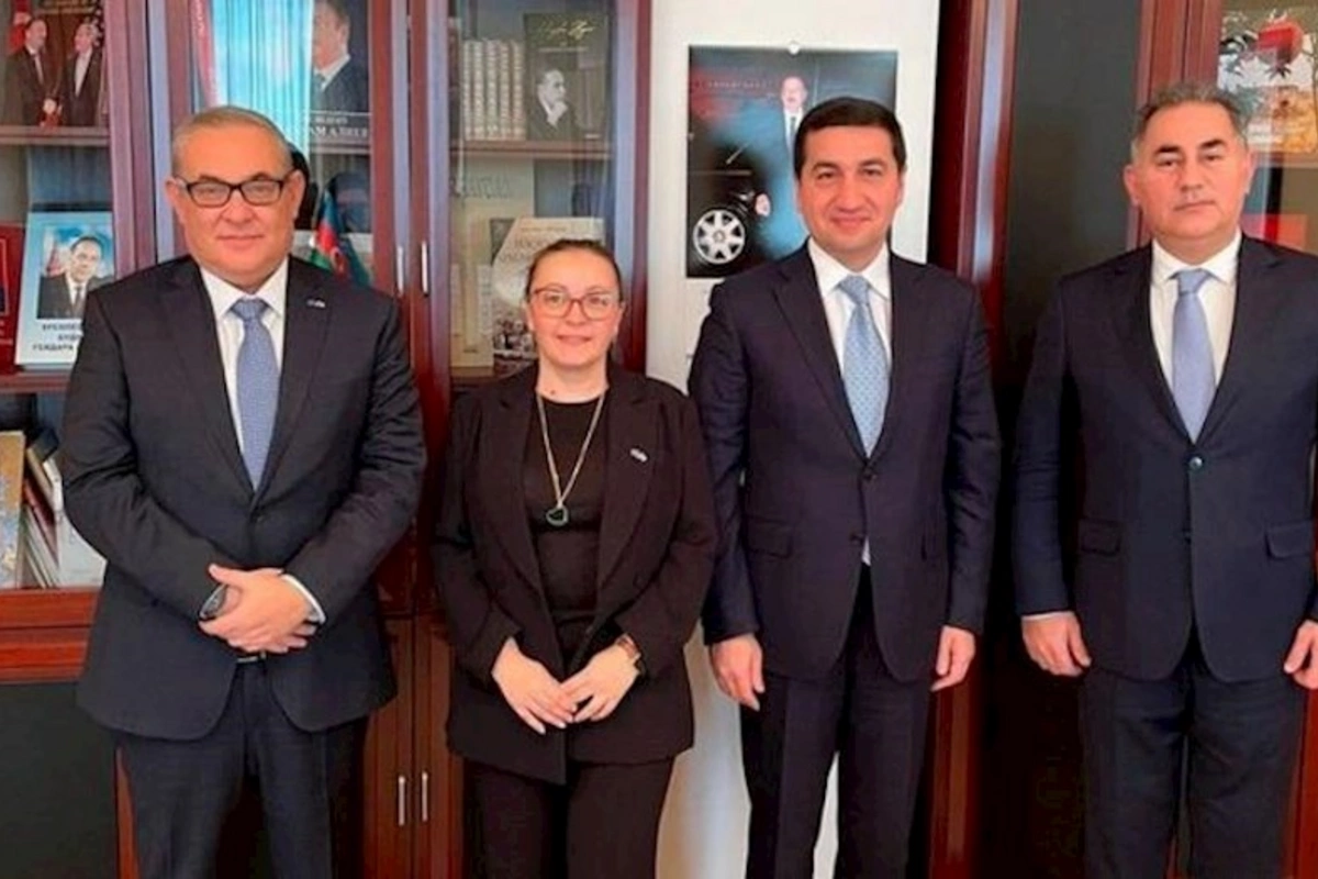 Hikmət Hacıyev BMT İnkişaf Proqramının Bakı ofisinin əməkdaşları ilə görüşüb — FOTO