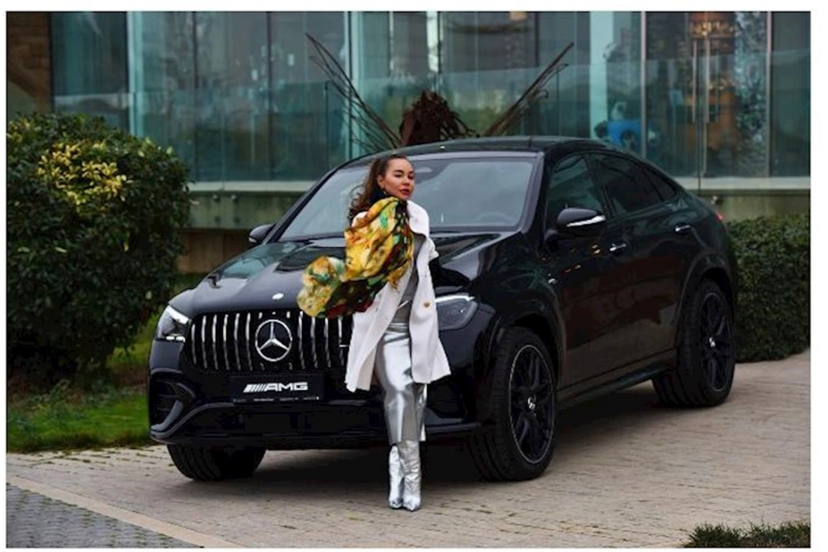 Milena Nəbiyevanın iştirakı ilə Mercedes-AMG GLE Coupe modelinin fotosessiyası