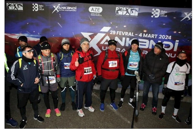 Xankəndi - Bakı ultra marafonu start götürdü — FOTOLAR Xankəndi - Bakı ultra marafonu start götürdü — FOTOLAR