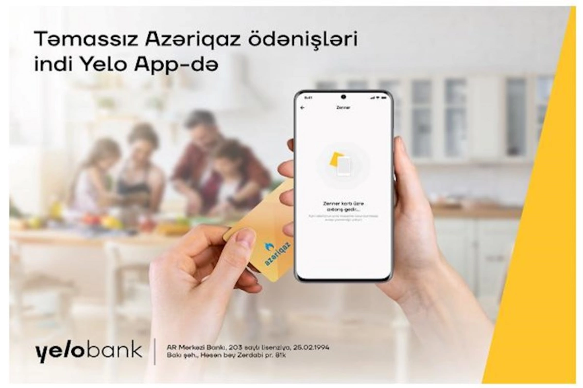 Yelo App vasitəsilə qaz kartının balansını artır