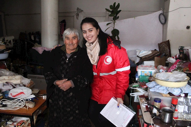 Qızıl Aypara Cəmiyyəti Qarabağın erməni sakinlərinə baş çəkib