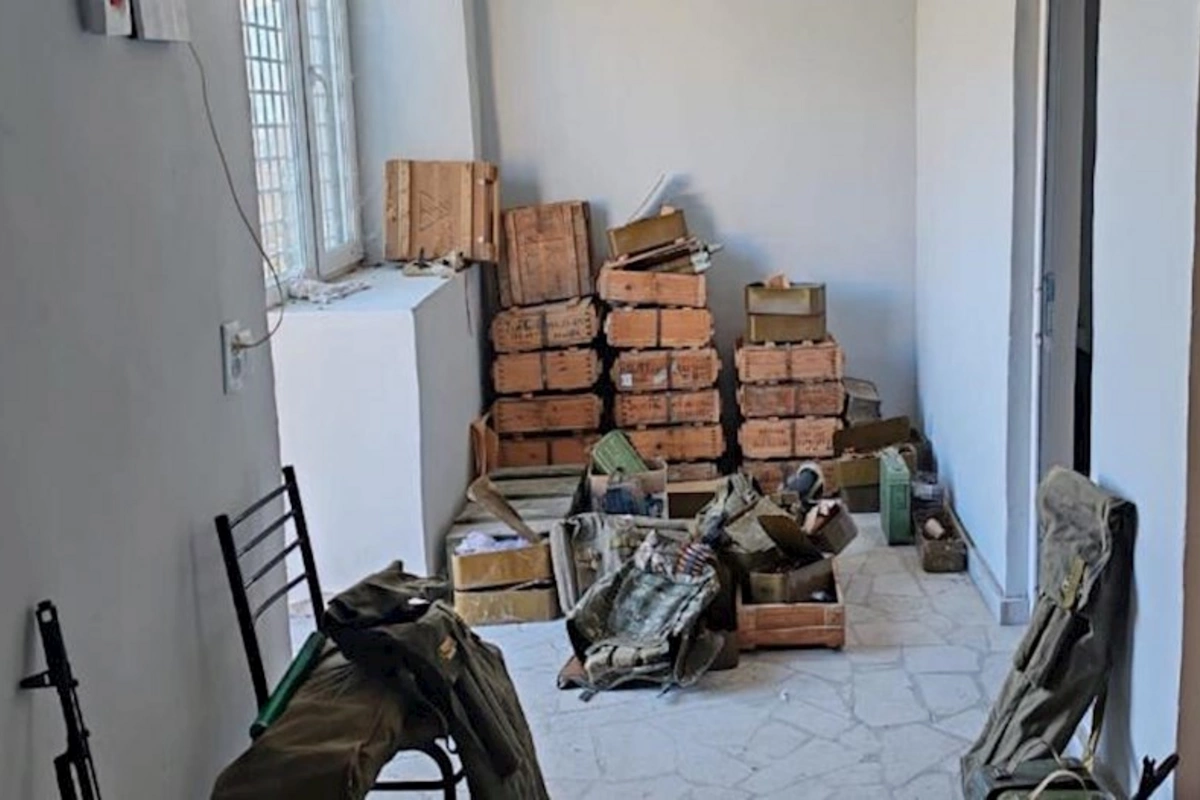 Xocalıda musiqi məktəbində silah-sursat aşkarlandı — FOTO