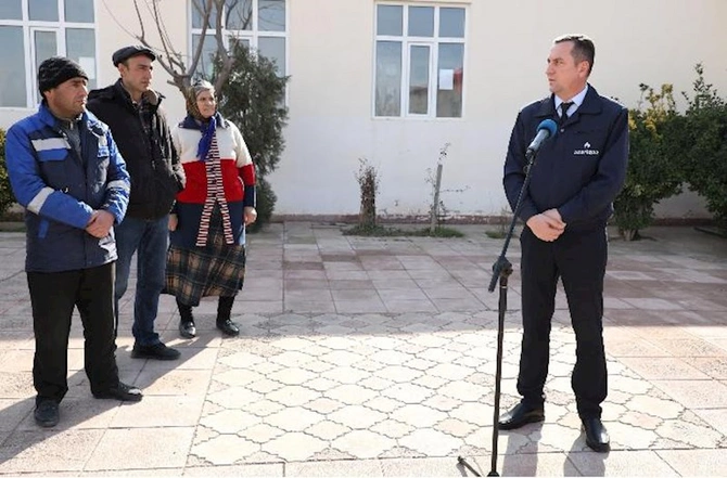 Həftənin ilk Səyyar qəbul otağı Qızılburun kəndində quruldu — FOTO