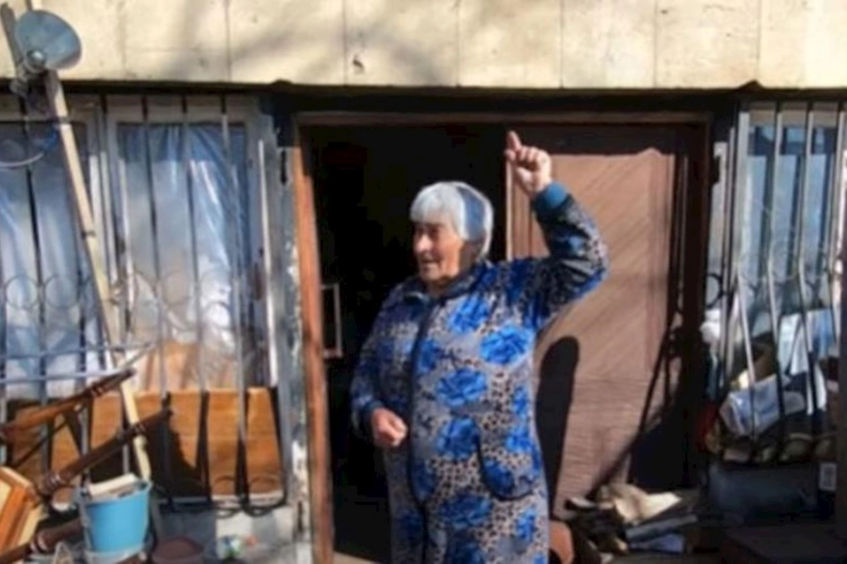 Xankəndinin 70 yaşlı erməni sakini Arayikin unu gizlətməyindən DANIŞDI — VİDEO