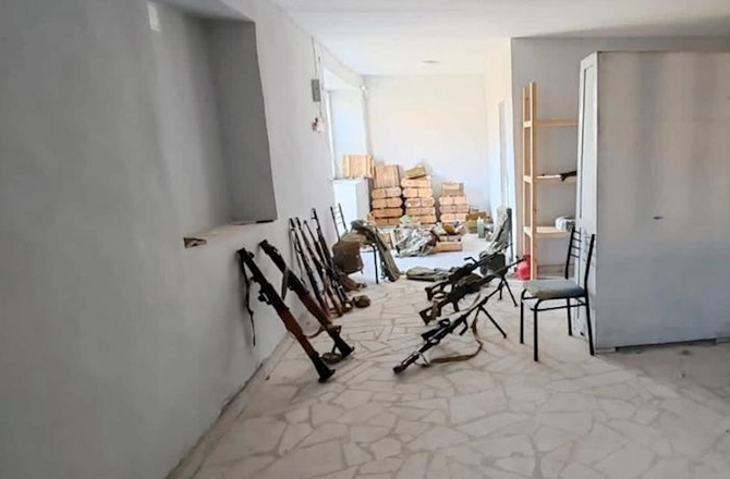 Xocalıda musiqi məktəbində silah-sursat aşkarlandı — FOTO