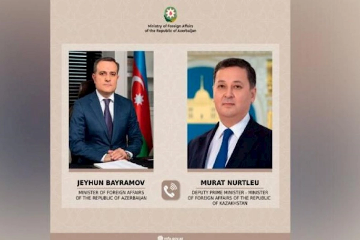 Ceyhun Bayramov qazaxıstanlı həmkarını təbrik etdi