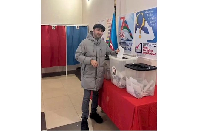 Məşhurlar da səsvermədə — FOTOLAR