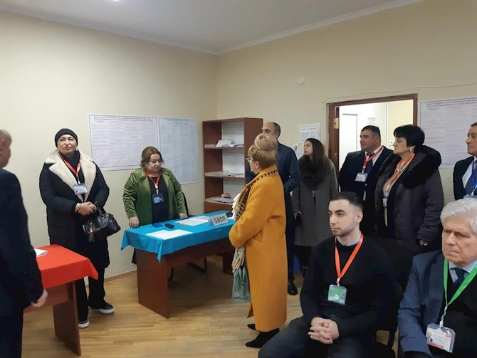 MQF müşahidəçiləri Prezident Seçkilərini müşahidə edib — FOTOLAR