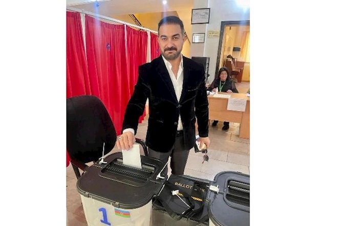 Məşhurlar da səsvermədə — FOTOLAR