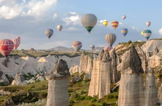 Türkiyədə romantik Sevgililər Günü — FOTO