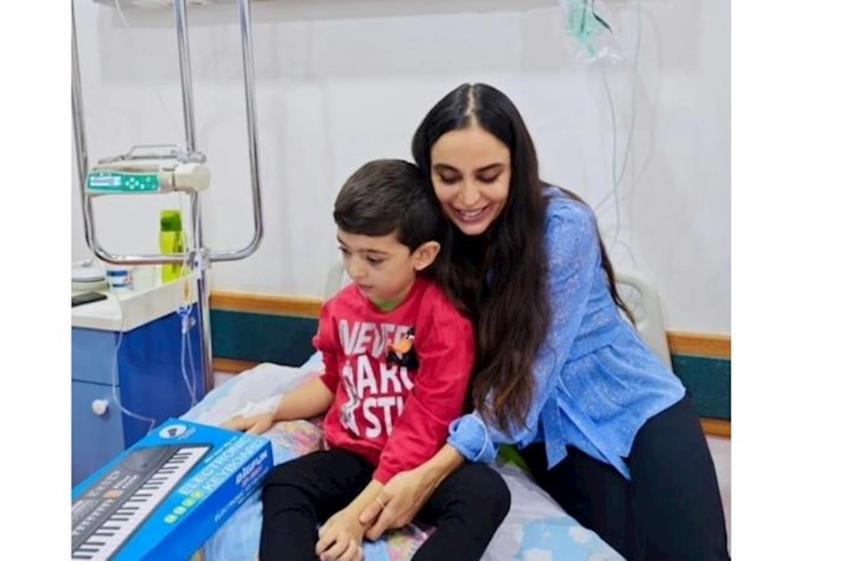 Leyla Əliyeva Uşaq Onkologiya Klinikasında — FOTO