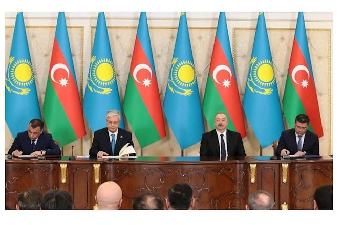 Azərbaycan-Qazaxıstan sənədləri imzalandı — YENİLƏNİB Azərbaycan-Qazaxıstan sənədləri imzalandı — YENİLƏNİB