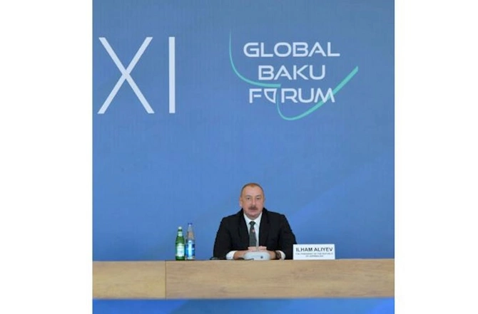 Prezident XI Qlobal Bakı Forumunda iştirak etdi — FOTOLAR (YENİLƏNİB)