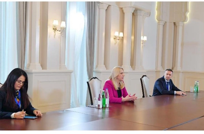 Prezident Jelka Tsviyanoviçi qəbul etdi — YENİLƏNİB Prezident Jelka Tsviyanoviçi qəbul etdi — YENİLƏNİB
