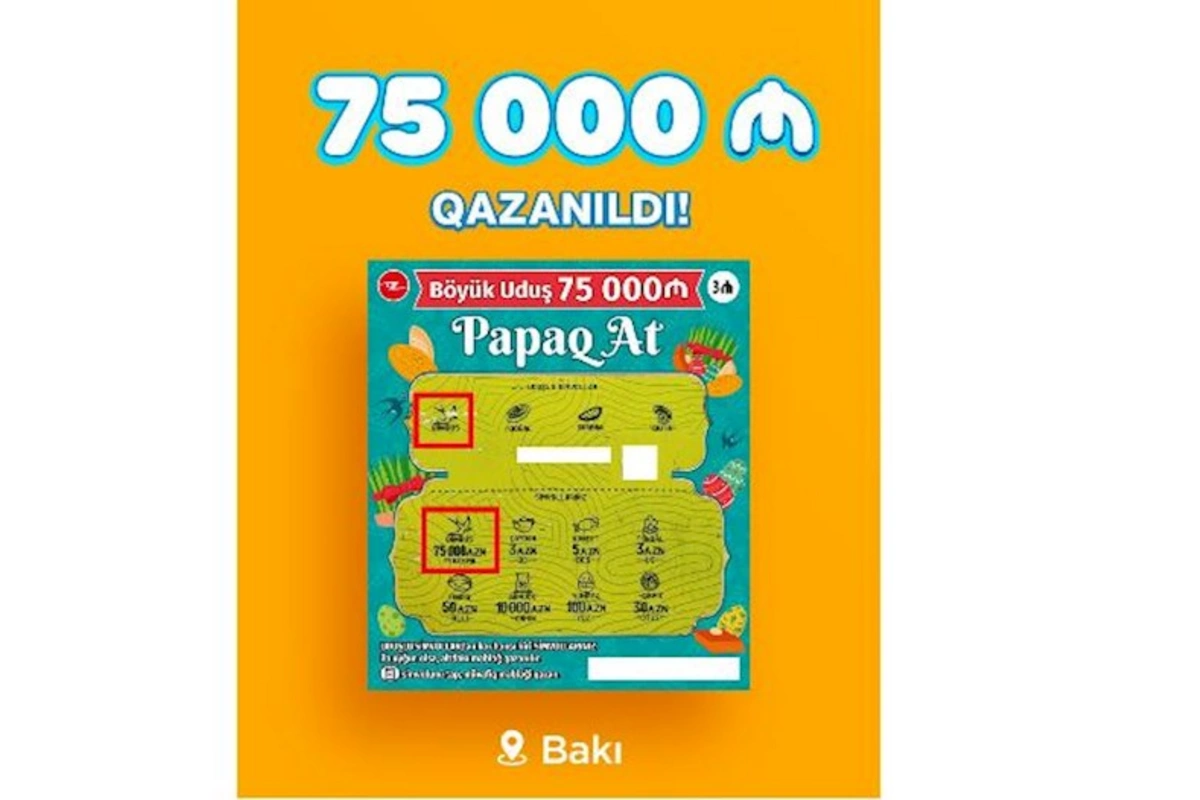 “Azərlotereya”ya papaq atdı, 75 000 AZN qazandı — FOTO