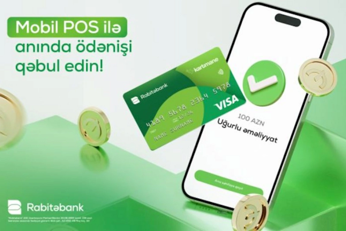 “Rabitəbank”ın “Mobil POS” xidməti ilə POS terminal cibinizdə!