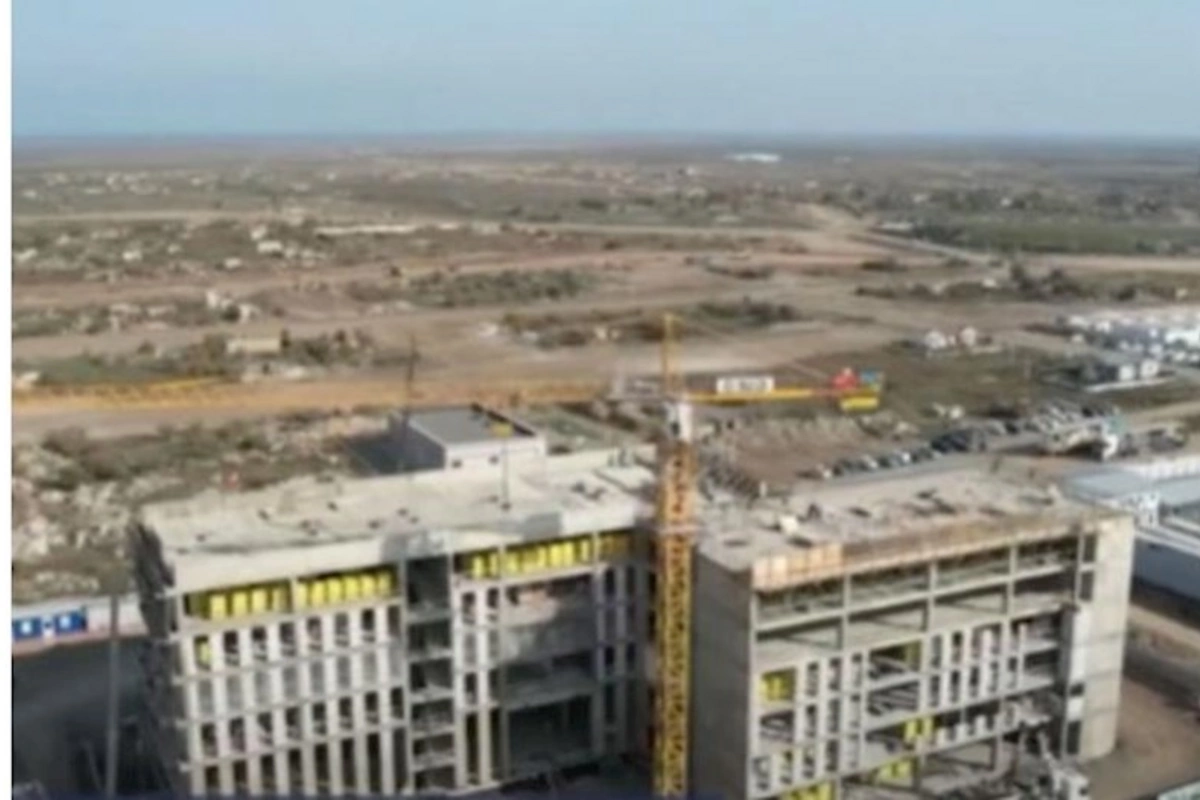 Ağdamda tikilən hoteldən yeni GÖRÜNTÜLƏR — VİDEO