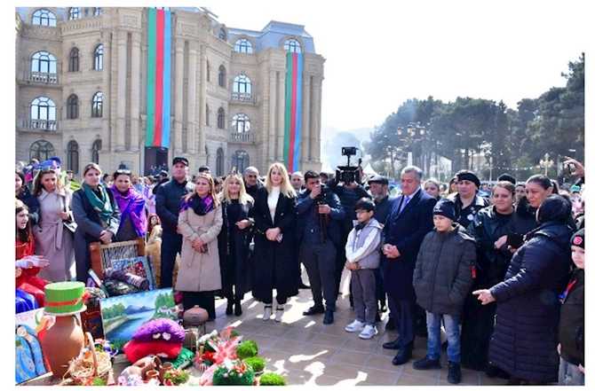 Abşeronda Novruz bayramı böyük izdihamla qeyd olundu — FOTOLAR