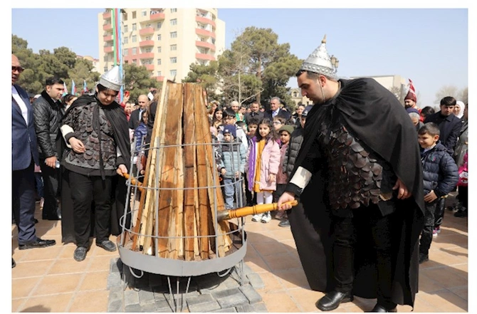 Abşeronda Novruz bayramı böyük izdihamla qeyd olundu — FOTOLAR