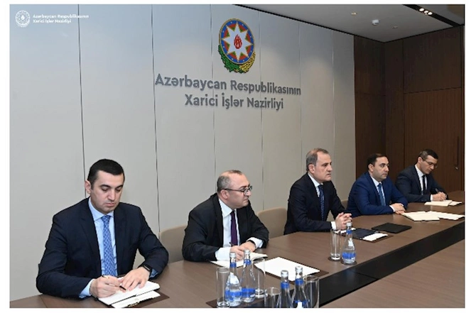 Ceyhun Bayramov Lui Bono ilə görüşdü — FOTO