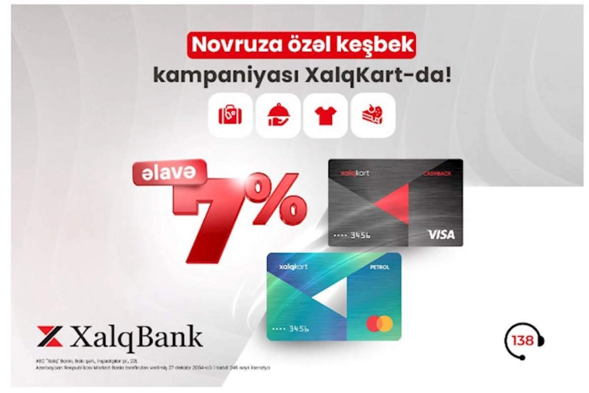 XalqKartla Novruz bayramında 9 % və 10 % keşbek!