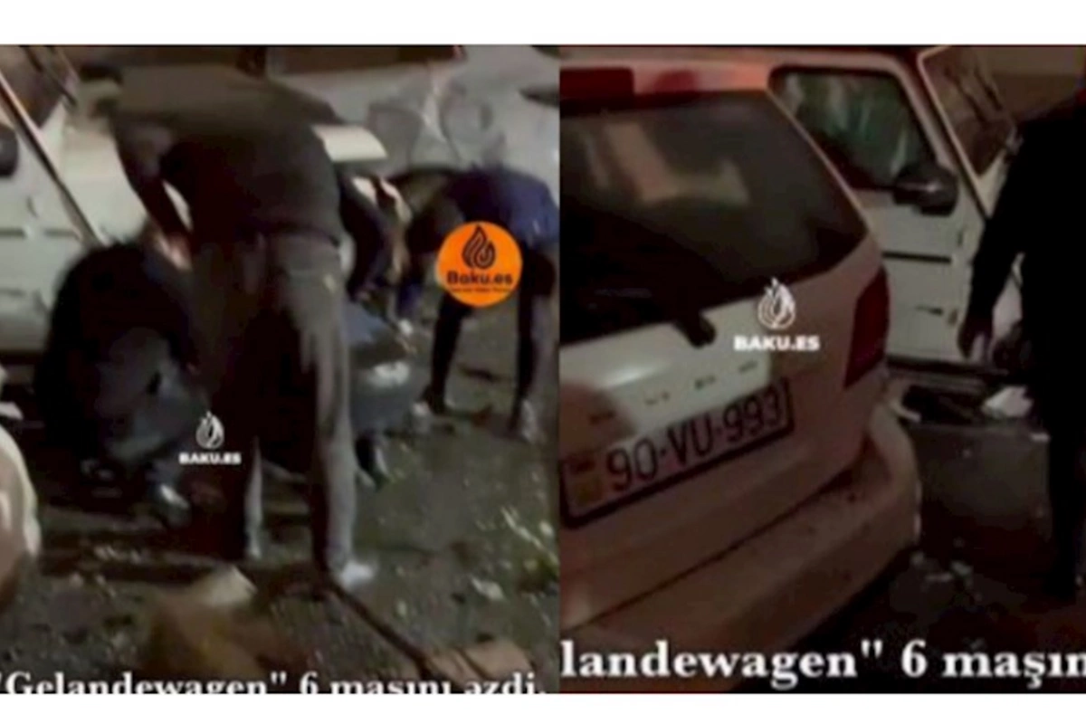 Bakıda “Galendewagen” 6 maşını əzdi — VİDEO