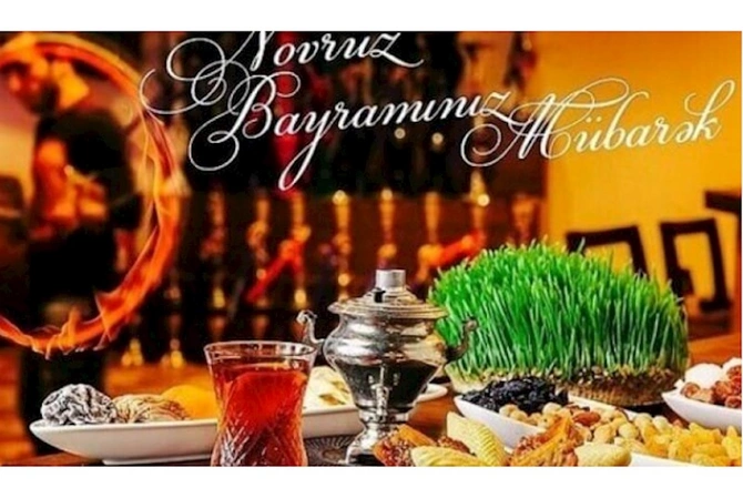 Xankəndidə alovlanan Novruz tonqalı