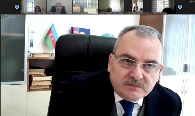 “Hakimlərin media ilə qarşılıqlı əlaqəsi” mövzusunda distant formada təlim keçilib — FOTOLAR
