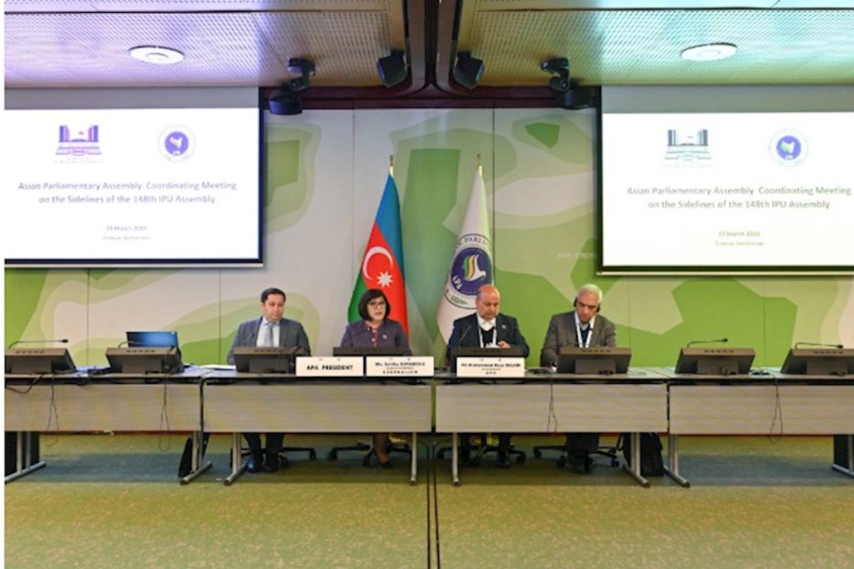 Sahibə Qafarovanın sədrliyi ilə Asiya Parlament Assambleyasının Koordinasiya iclası keçirilib