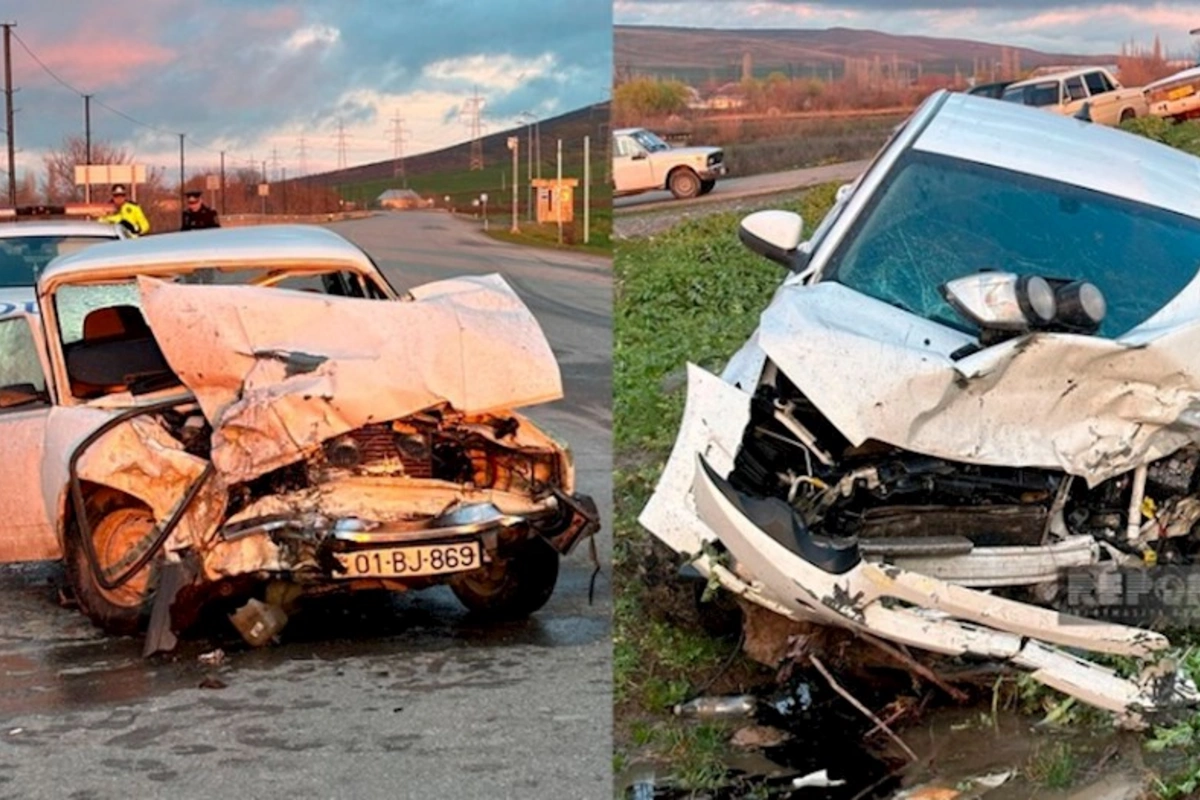 Göyçayda yol qəzası olub, xəsarət alanlar var