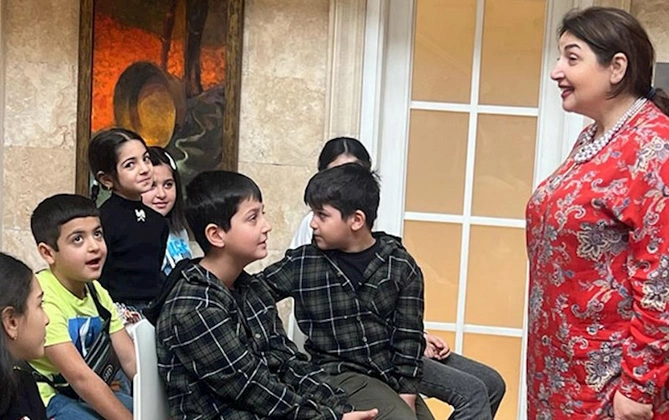 Şəhid övladları “Ədibin Evi”ndə — FOTOLAR