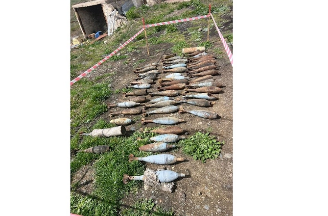 Qubadlıda 73 minaatan mərmisi tapıldı — FOTO