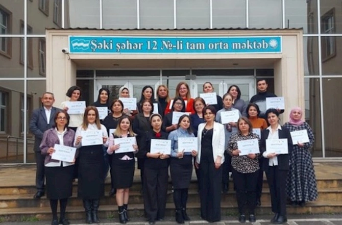 Orta ümumtəhsil müəssisələrinin müəllimləri üçün təşkil edilən inklüziv təhsil təlimləri başa çatdı — FOTOLAR