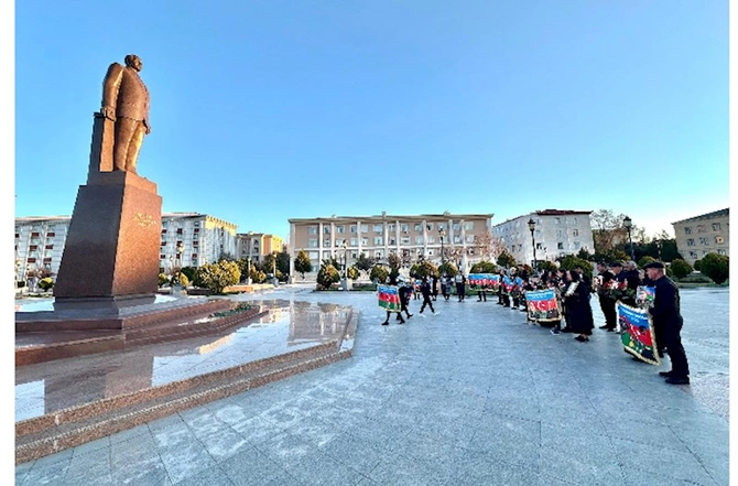 27 şəhid ailəsi üzvü Naxçıvandan Şuşaya yola düşdü — FOTO